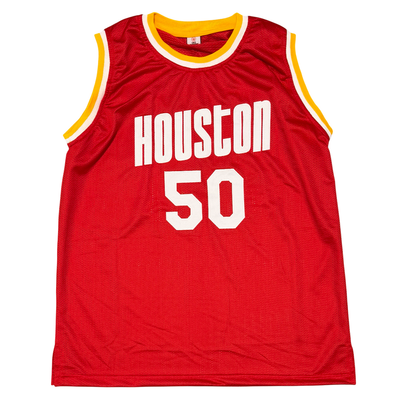 Ralph Sampson Signed Houston Rockets Custom Jersey w/ HOF 12 JSA Witness COA