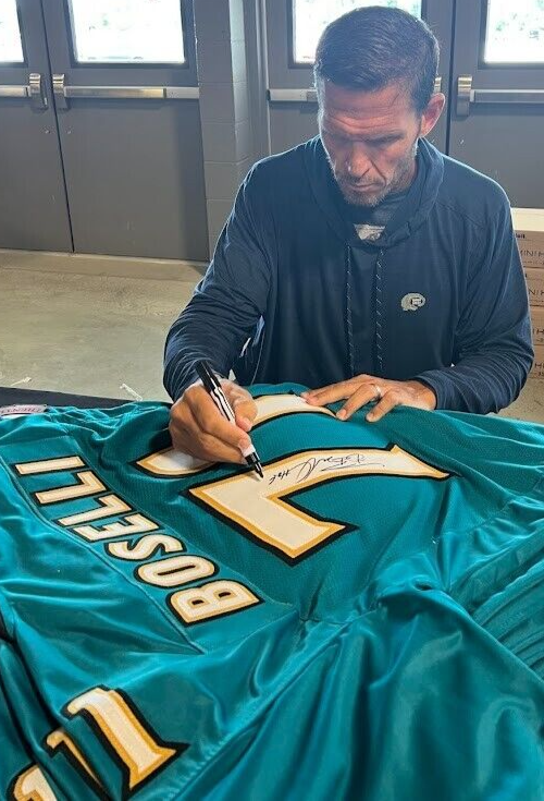Tony Boselli Signed Jacksonville Jaguars Custom Jersey HOF 22 Beckett W BAS COA