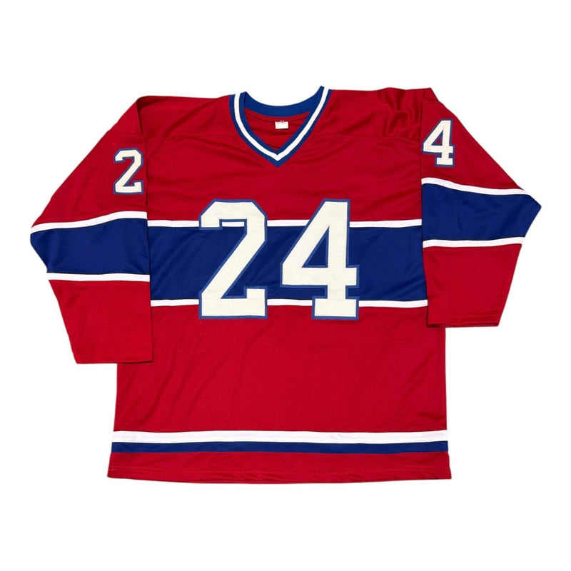 Chris Chelios Signed Canadiens Custom Jersey w/ HOF 2013 Beckett Witness BAS COA