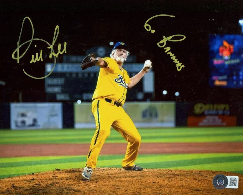 Bill Lee Signed Savannah Bananas 8x10 Photo w/ Go Bananas Beckett Wit BAS COA #6