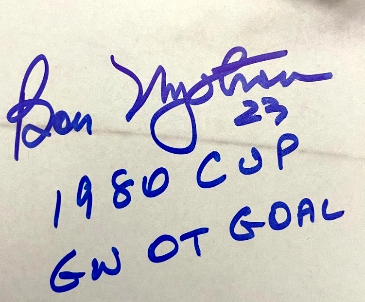 Bobby Nystrom Signed NY Islanders 16x20 Photo w/ 1980 Cup Insc Beckett W BAS COA