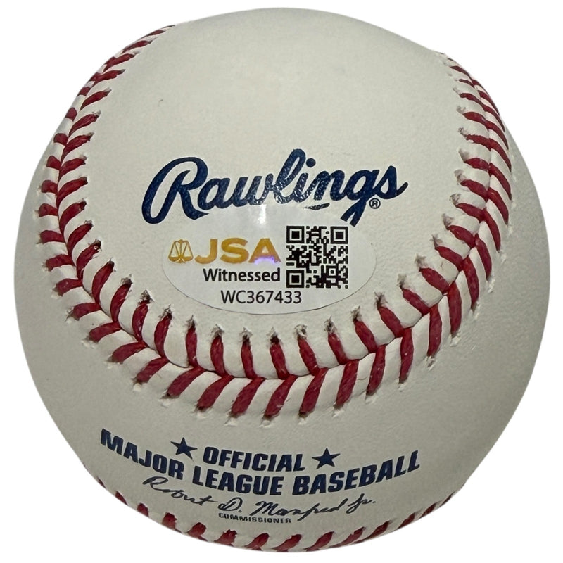 R.A. Dickey Signed Autographed ROMLB Baseball w/ 2012 NL CY JSA Witness COA
