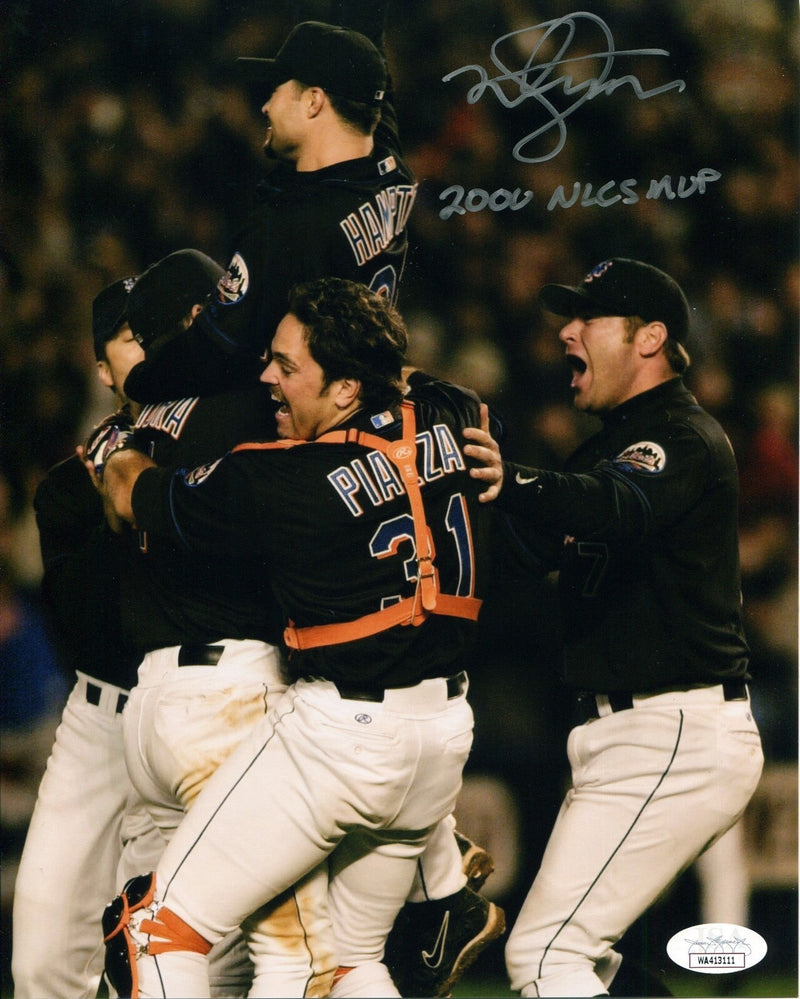 Mike Hampton Signed New York Mets 8x10 Photo w/ 2000 NLCS MVP JSA COA