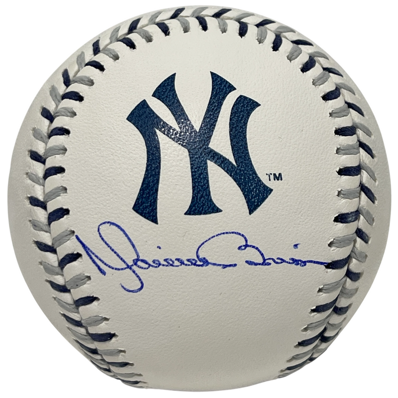 Mariano Rivera Signed NY Yankees Logo ROMLB Baseball Beckett Witness BAS COA