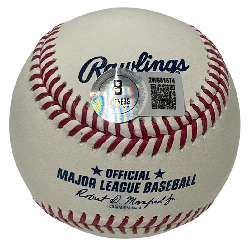 Robin Ventura Signed Autographed ROMLB Baseball Beckett Witness BAS COA