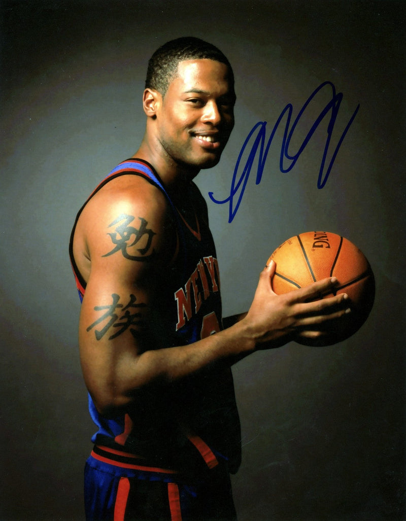 Marcus Camby Signed Autographed New York Knicks 8x10 Photo LSCM COA