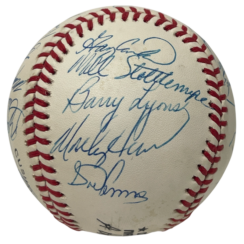 1989 New York Mets Team Signed Autograph ONL National League Baseball JSA LOA B