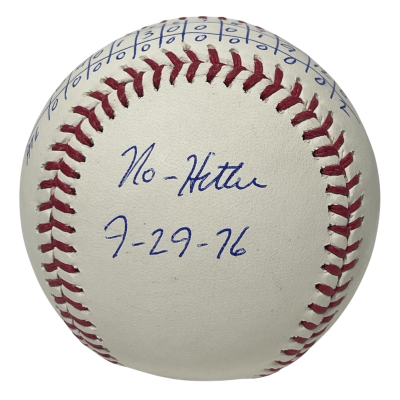 John Montefusco Signed ROMLB Baseball w/ No Hitter Line Score PSA COA