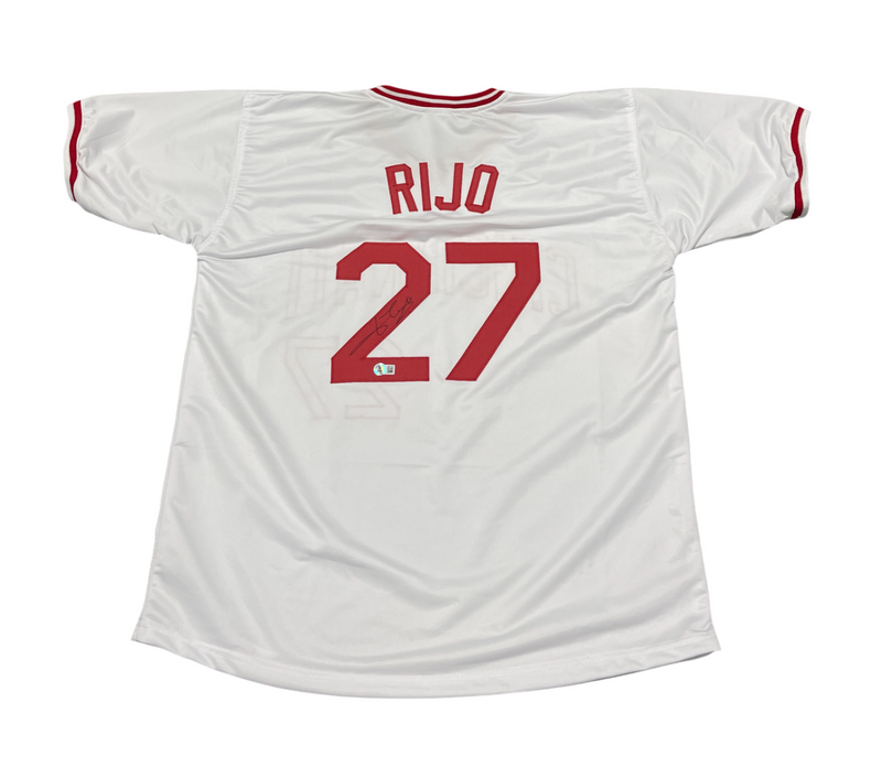 Jose Rijo Signed Cincinnati Reds Custom Jersey Beckett Witness BAS COA