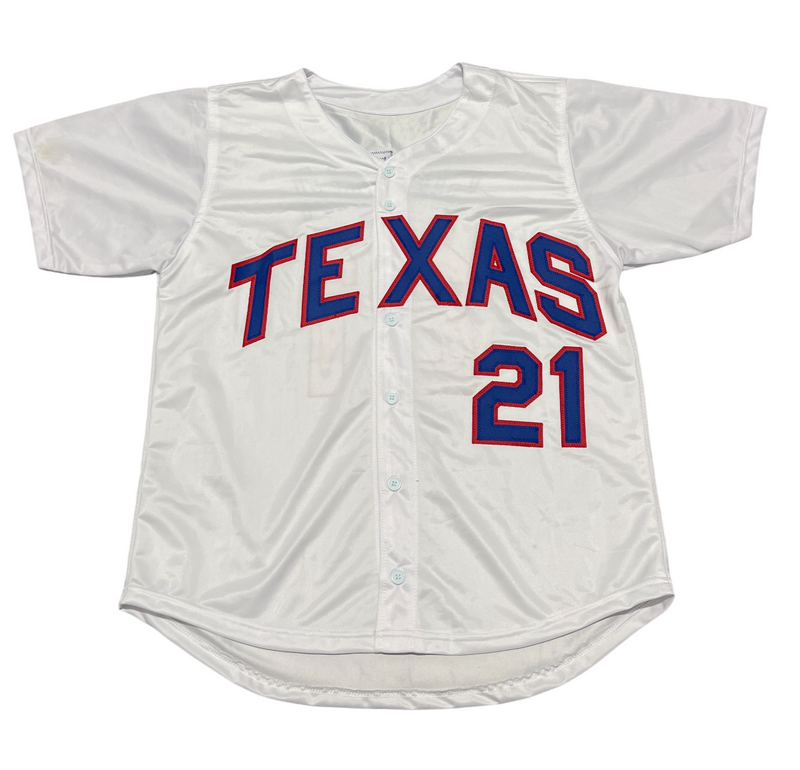Ruben Sierra Signed Texas Rangers Custom Jersey w/ 4x AS Beckett Witness BAS COA