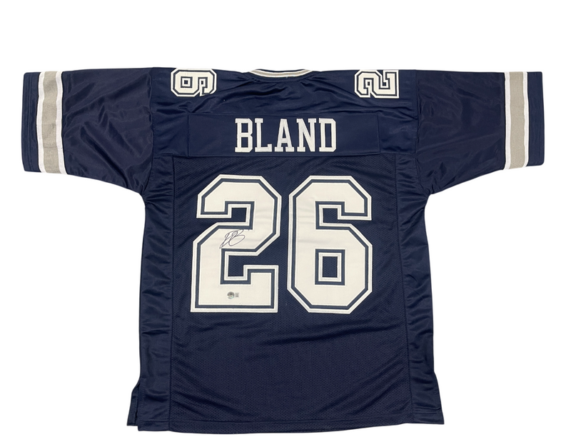 DaRon Bland Signed Dallas Cowboys Custom Jersey Beckett Witness BAS COA