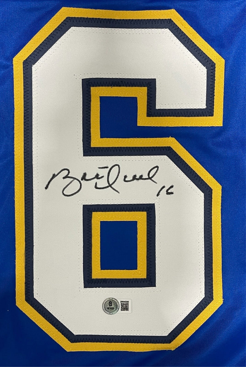Brett Hull Signed St Louis Blues Custom Jersey Beckett Witness BAS COA
