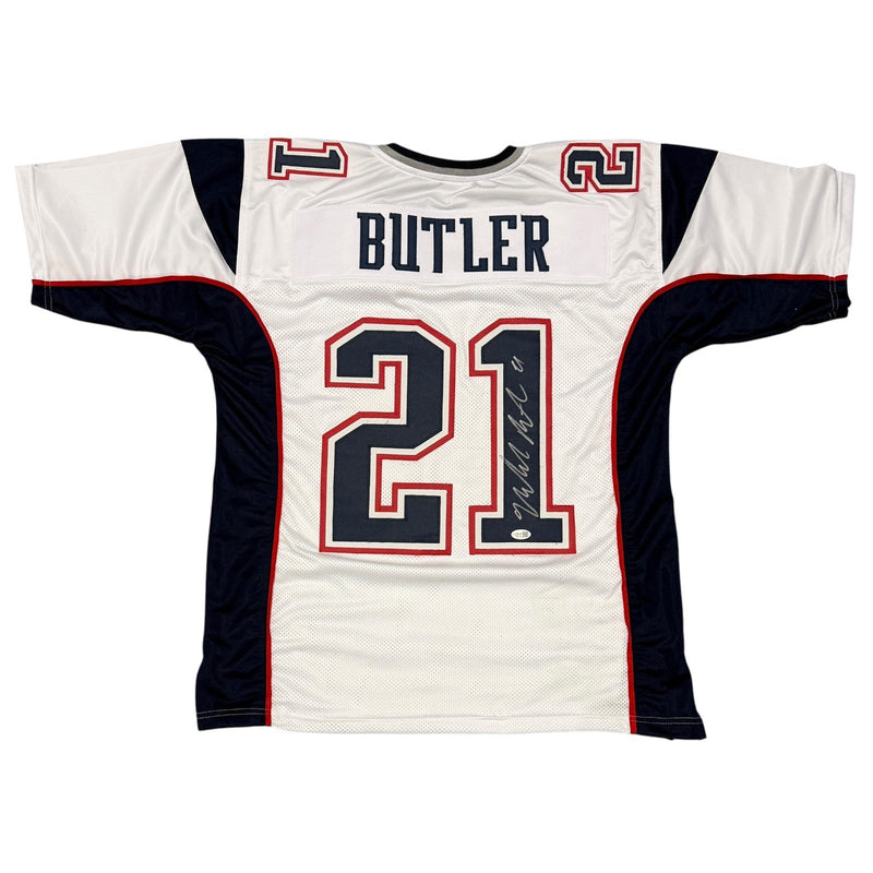 Malcolm Butler Signed New England Patriots Custom Jersey JSA Witness COA