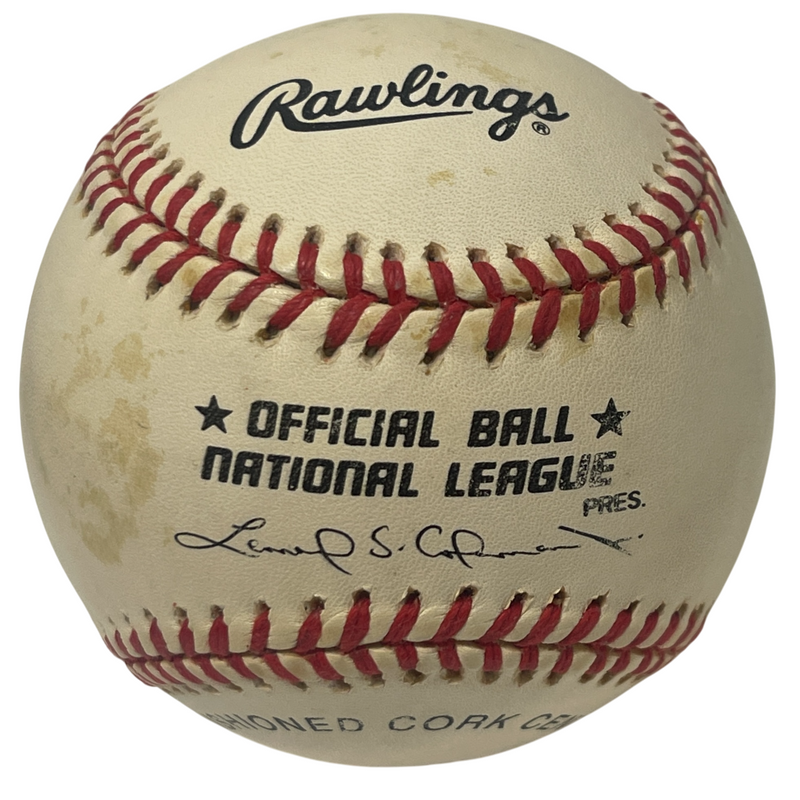 Michael Barrett Signed Autographed National League ONL Baseball Cubs LSCM COA