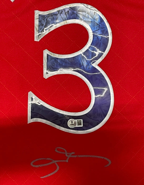 Allen Iverson Signed 76ers Mitchell & Ness 75th Diamond Jersey Beckett BAS COA