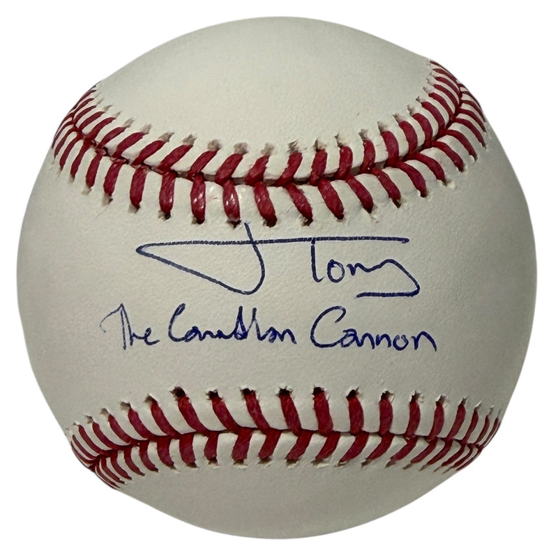Jonah Tong Signed ROMLB Baseball w/ The Canadian Cannon JSA Witness COA