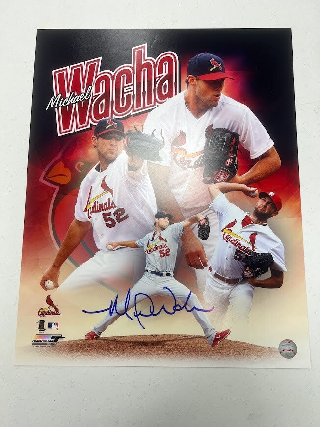 Michael Wacha Signed Auto Autographed 16x20 Photo LSCM COA HOLO PF Cardinals