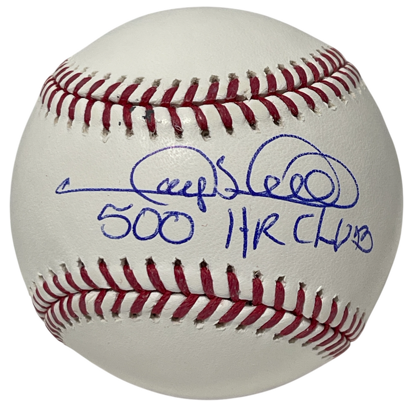 Gary Sheffield Signed ROMLB Baseball w/ 500 HR Club Ins Beckett Wit BAS COA Mets
