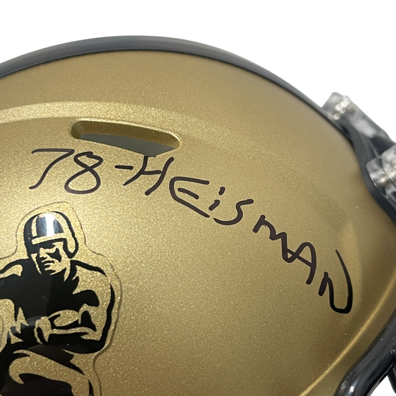 Billy Sims Signed Heisman Mini Helmet w/ 78 Heisman Beckett Witness BAS COA
