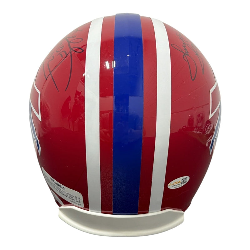 Kelly Thomas Reed Signed Bills TB FS Full Size Helmet w/ HOF Insc JSA Wit COA