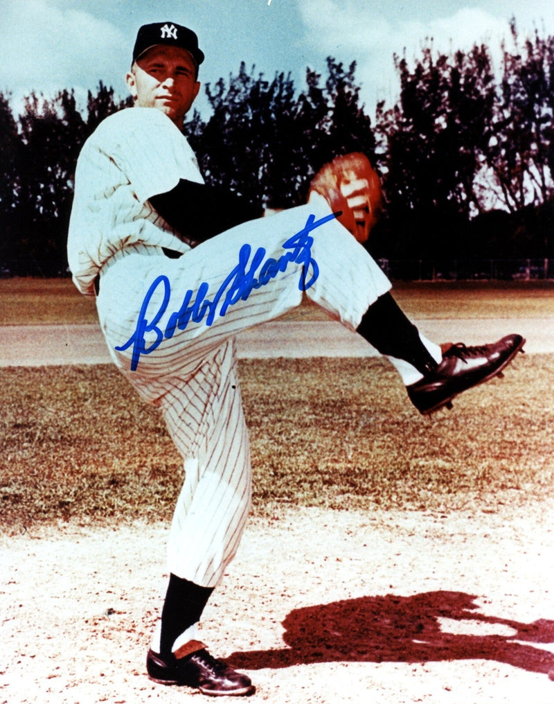 Bobby Shantz Signed Autographed New York Yankees 8x10 Photo LSCM COA #4