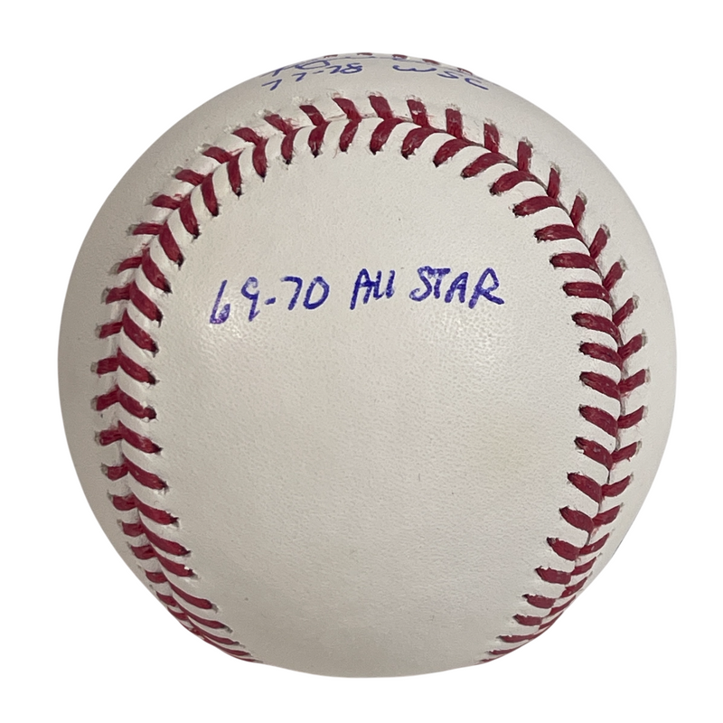 Roy White Signed Autographed ROMLB Baseball w/ 3 Ins Beckett BAS COA Yankee