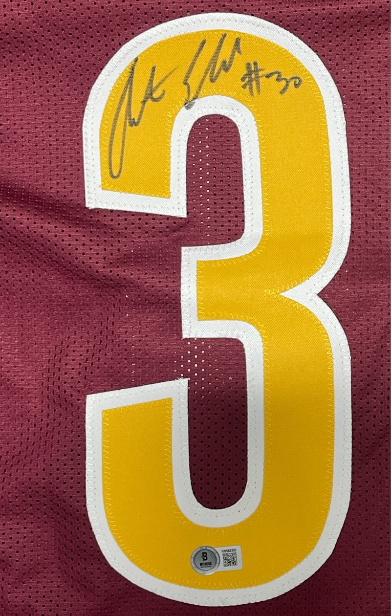 Austin Ekeler Signed Washington Commanders Custom Jersey Beckett Witness BAS COA