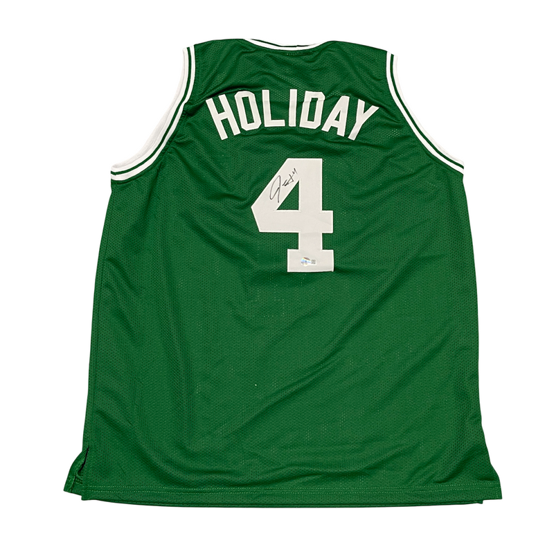Jrue Holiday Signed Boston Celtics Custom Jersey Beckett Witness BAS COA