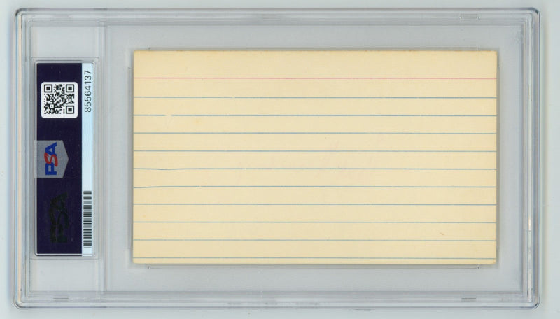 Hank Greenberg Signed Autographed 3x5 Index Card Cut PSA 10 Auto Gem Mt Tigers D