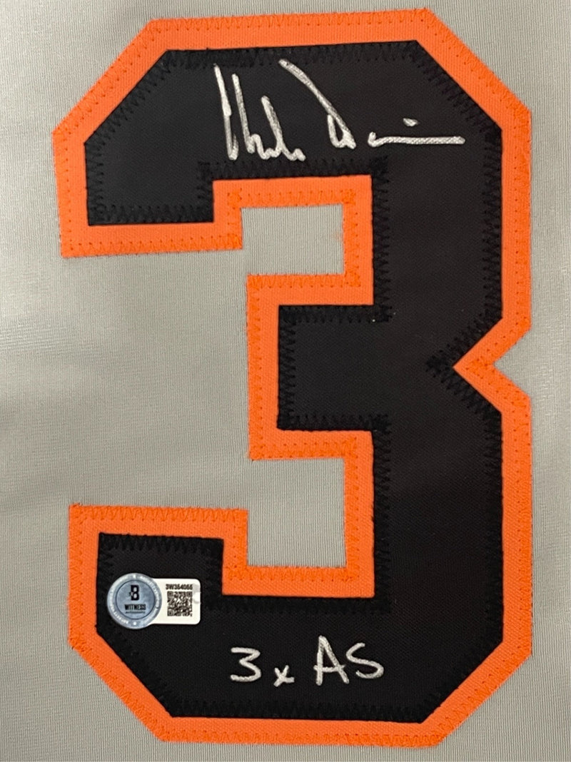 Chili Davis Signed San Francisco Giants Custom Jersey w/ 3x AS Beckett W BAS COA