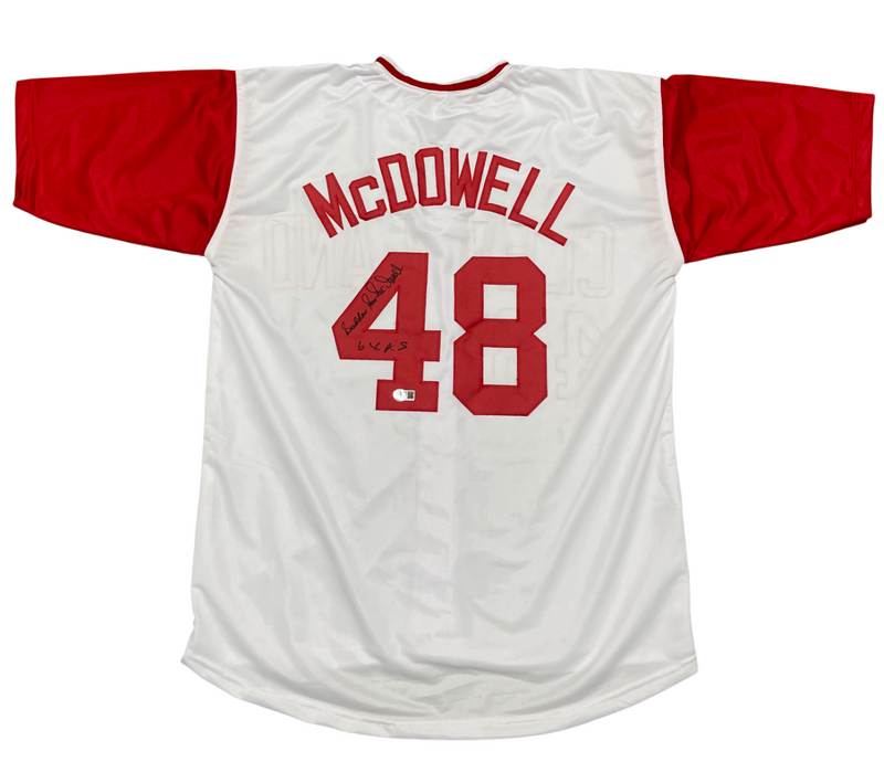 Sam McDowell Signed Cleveland Indians Custom Jersey Sudden 6x AS Beckett BAS COA