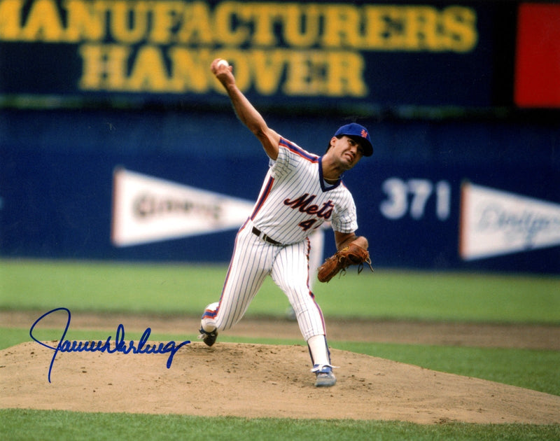 Ron Darling Signed Autographed New York Mets 8x10 Photo LSCM COA