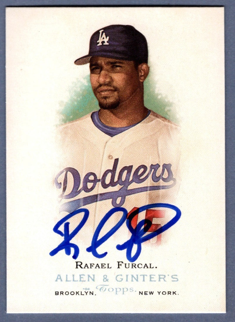 Rafael Furcal Signed 2006 Topps Allen & Ginter #248 LSCM COA Los Angeles Dodgers