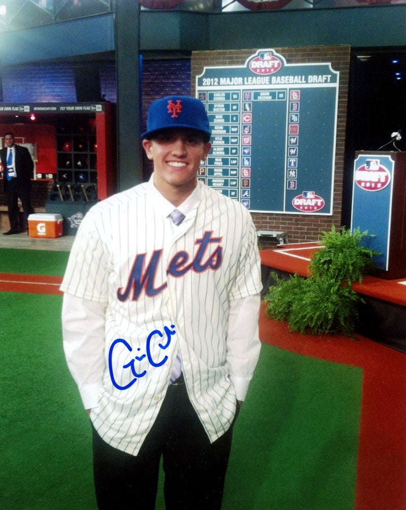 Gavin Cecchini Signed Autographed New York Mets 8x10 Photo LSCM COA #2