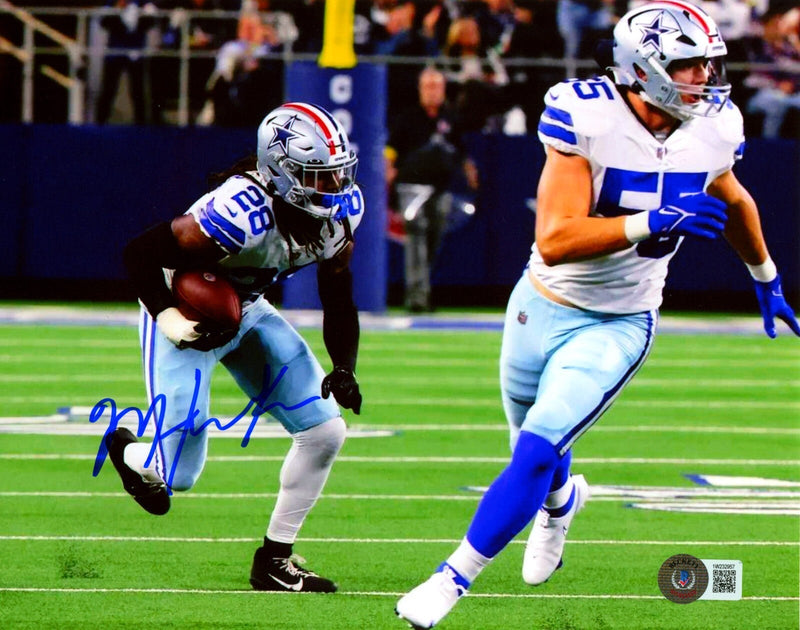 Malik Hooker Signed Dallas Cowboys 8x10 Photo Beckett Witness BAS COA #4