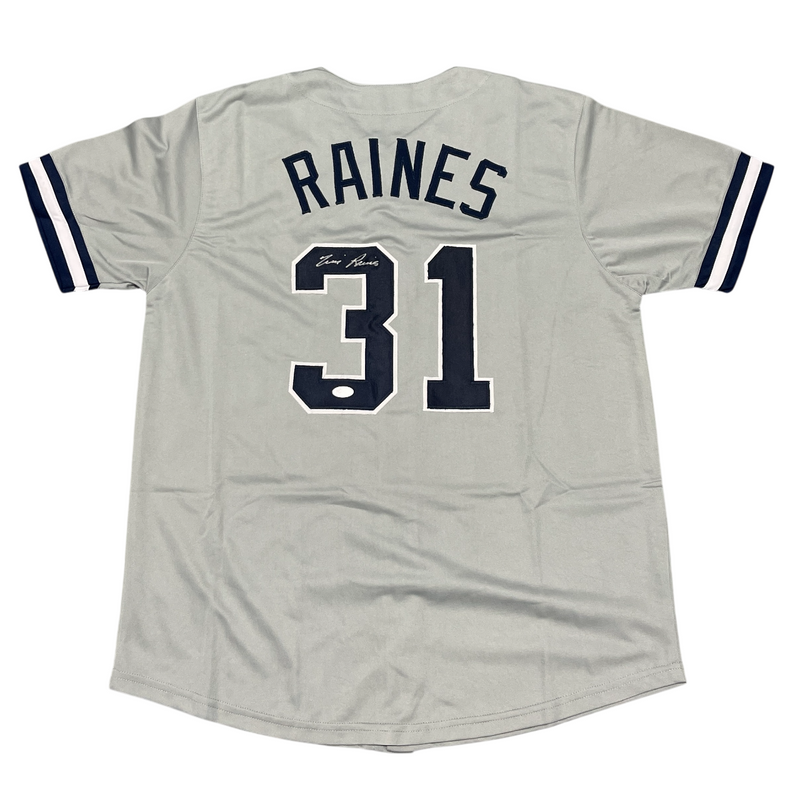 Tim Raines Signed Auto Autographed New York Yankees Jersey JSA COA HOF