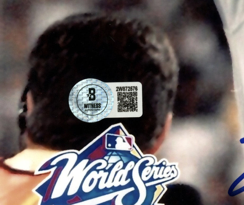 Scott Brosius Signed Yankees 11x14 1998 World Series MVP Beckett Witness BAS COA