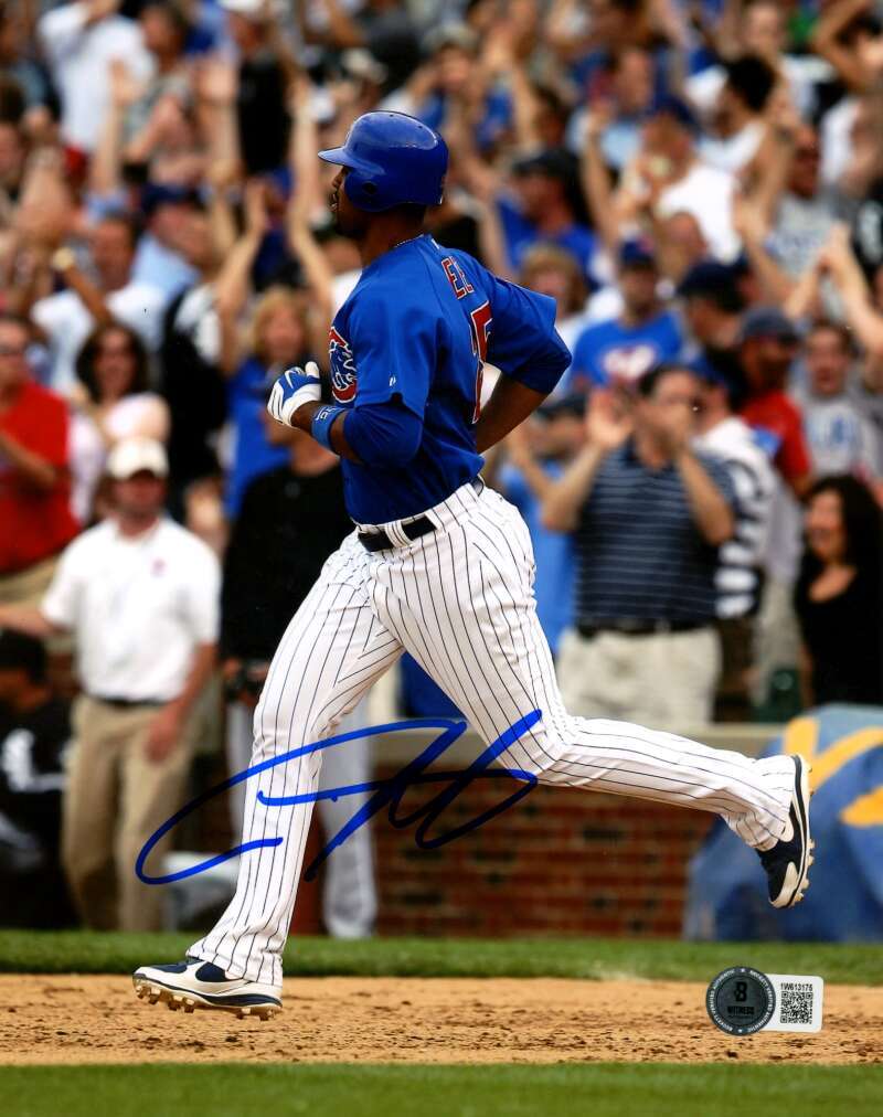 Derrek Lee Signed Chicago Cubs 8x10 Photo Beckett Witness BAS COA #1