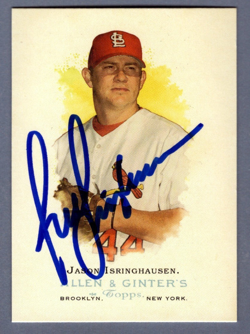 Jason Isringhausen Signed Autographed 2006 Topps Allen & Ginter #88 LSCM COA