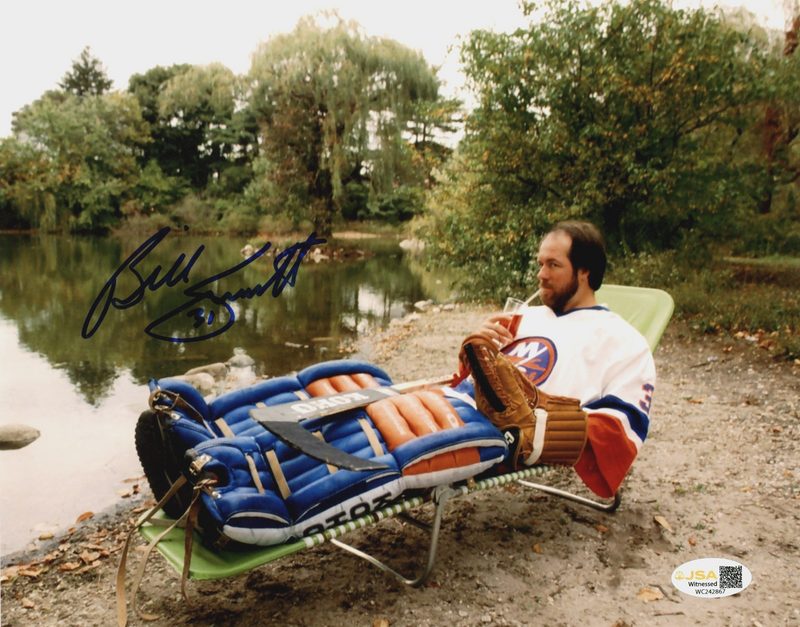 Billy Smith Signed Autographed New York Islanders 8x10 Photo JSA Witness COA #3