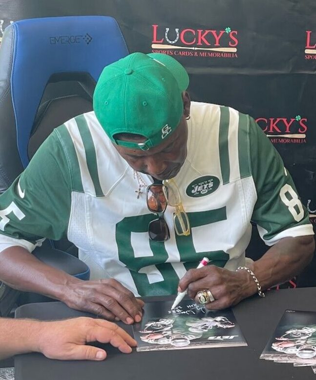 Wesley Walker Signed Autographed New York Jets 11x14 Photo w/ 2 Insc LSCM COA