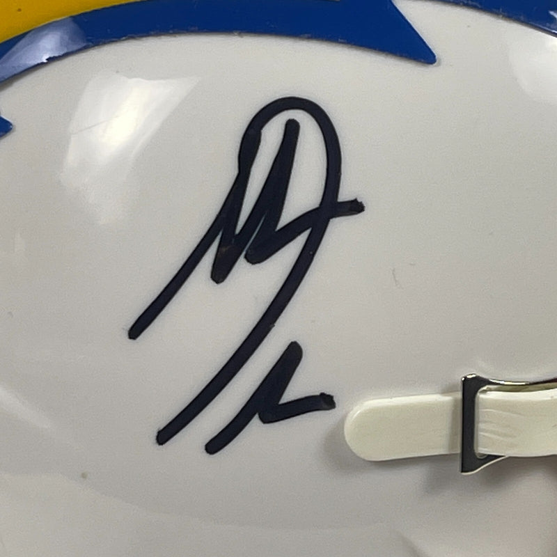 Antonio Gates Signed Chargers Speed Mini Helmet Beckett Witness BAS COA