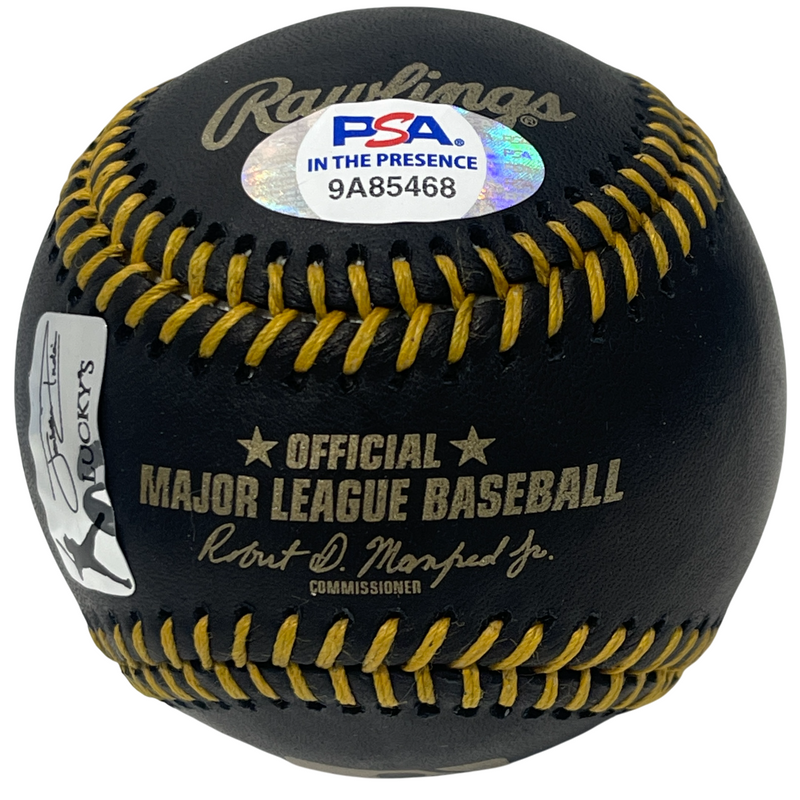 Jonathan India Signed Autograph Black ROMLB Baseball PSA ITP HOLO COA Royals