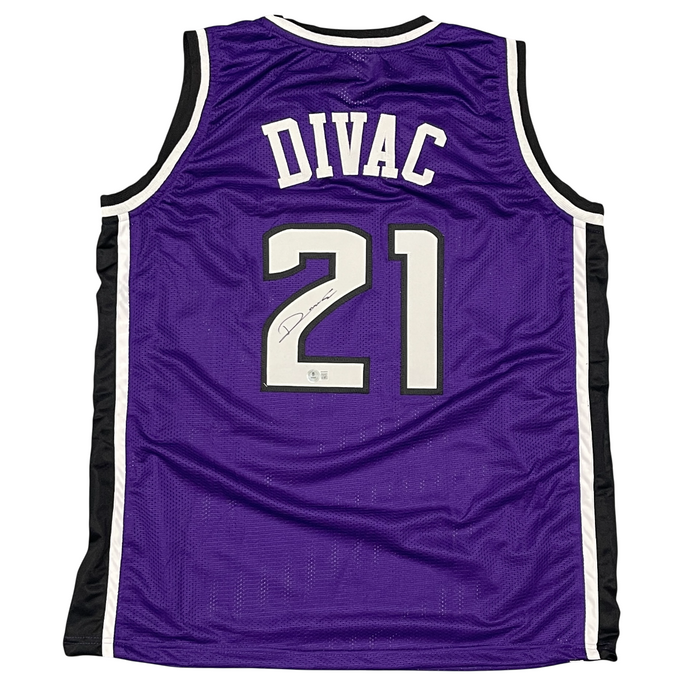 Vlade Divac Signed Sacramento Kings Custom Jersey Beckett Witness BAS COA