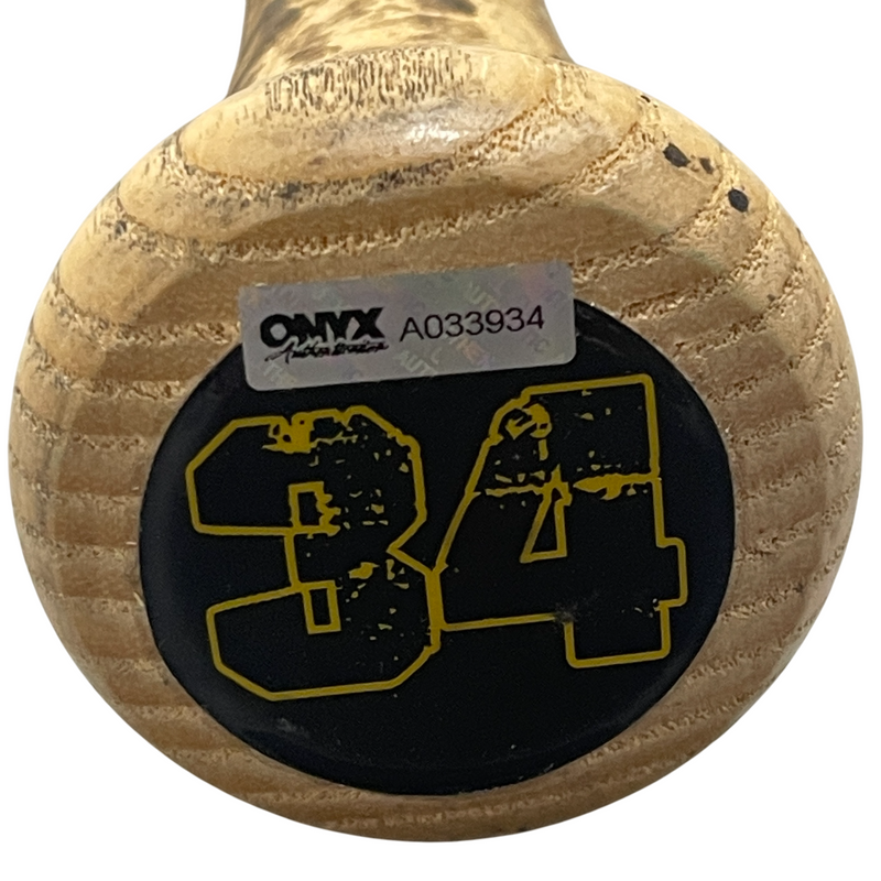 Auston Slater Signed AS47 Zinger 2017 Game Used Rookie Bat ONYX COA Yankees