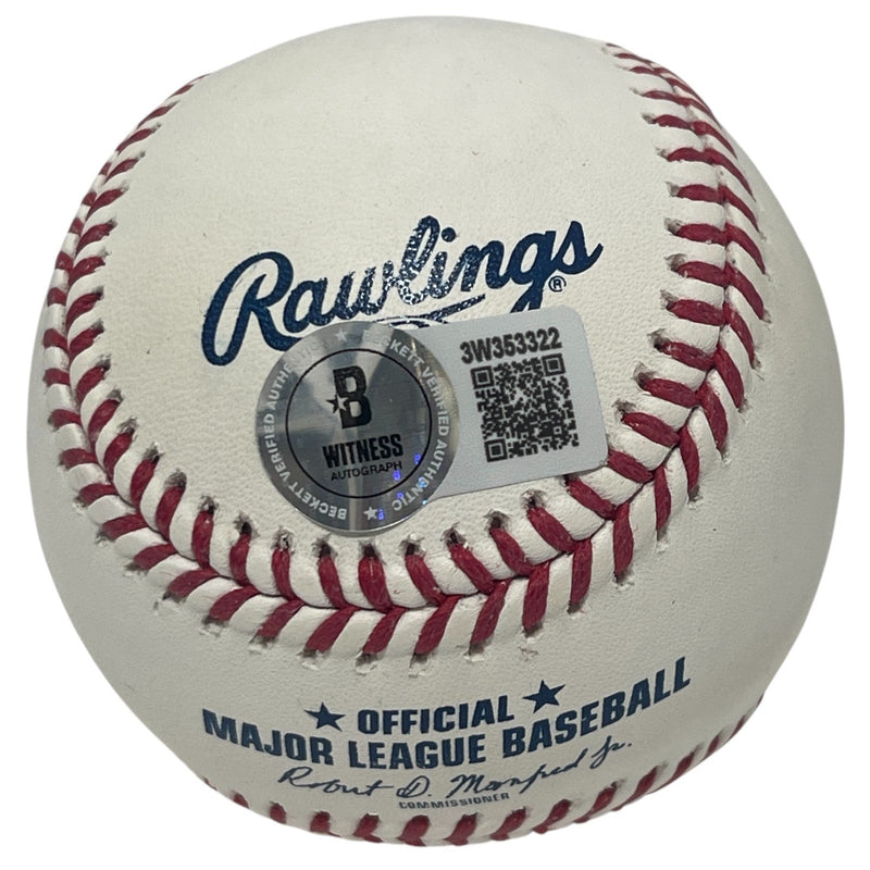 Howard "HOJO" Johnson Signed ROMLB Baseball w/ 86 Champs Beckett Witness BAS COA