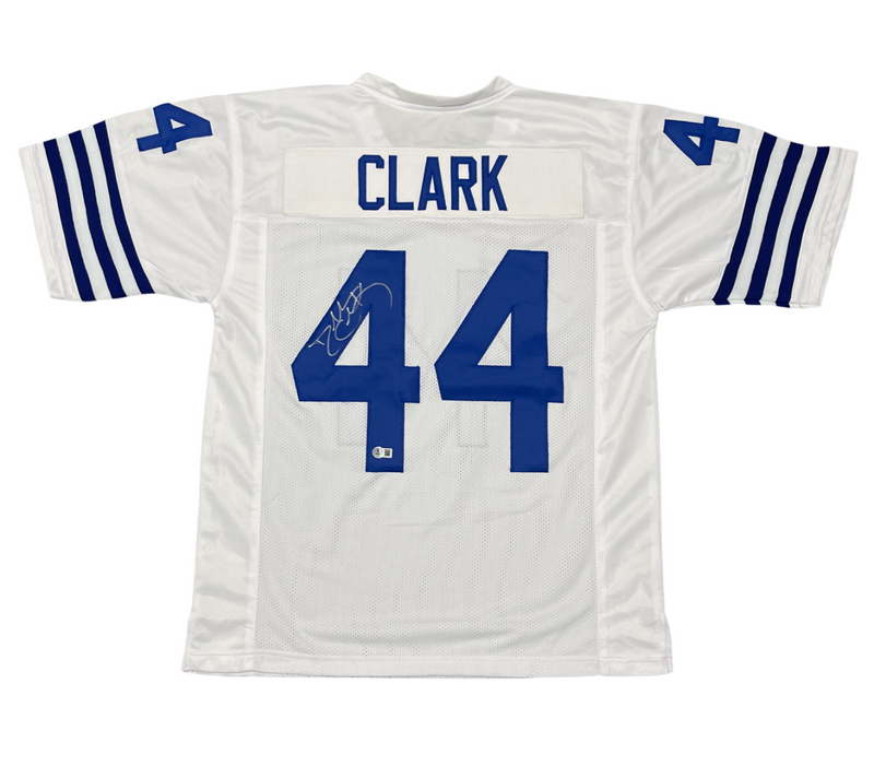 Dallas Clark Signed Indianapolis Colts Custom Jersey Beckett Witness BAS COA