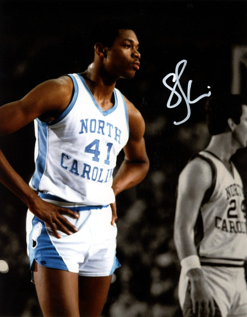 Sam Perkins Signed Autographed North Carolina Tar Heels 8x10 Photo LSCM COA