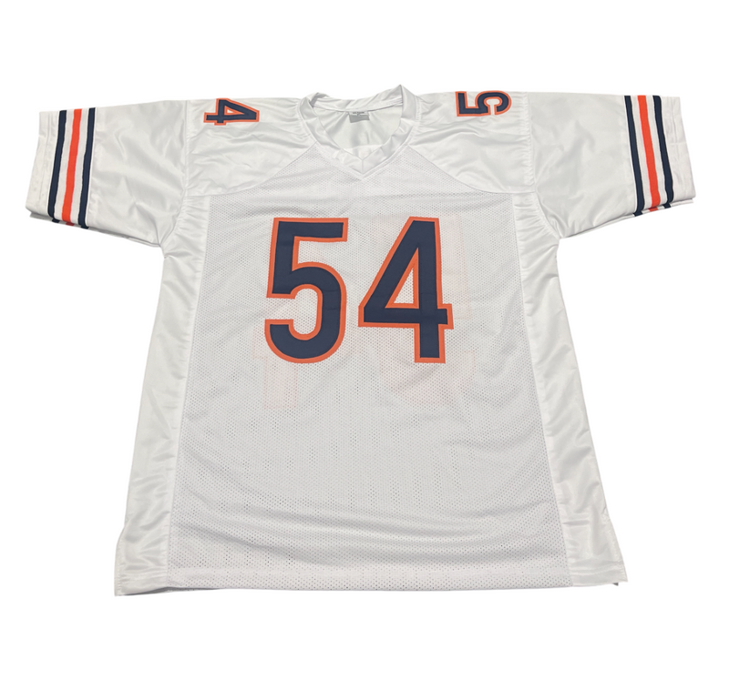 Brian Urlacher Signed Chicago Bears Custom Jersey w/ HOF 18 Beckett Wit BAS COA