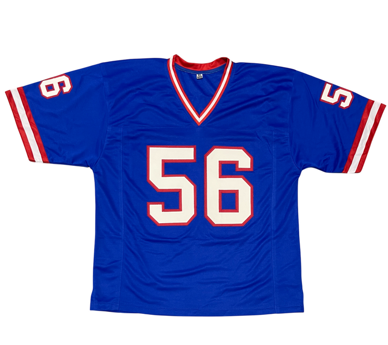Lawrence Taylor Signed Full Name Giants Custom Jersey Beckett Wit BAS COA RARE